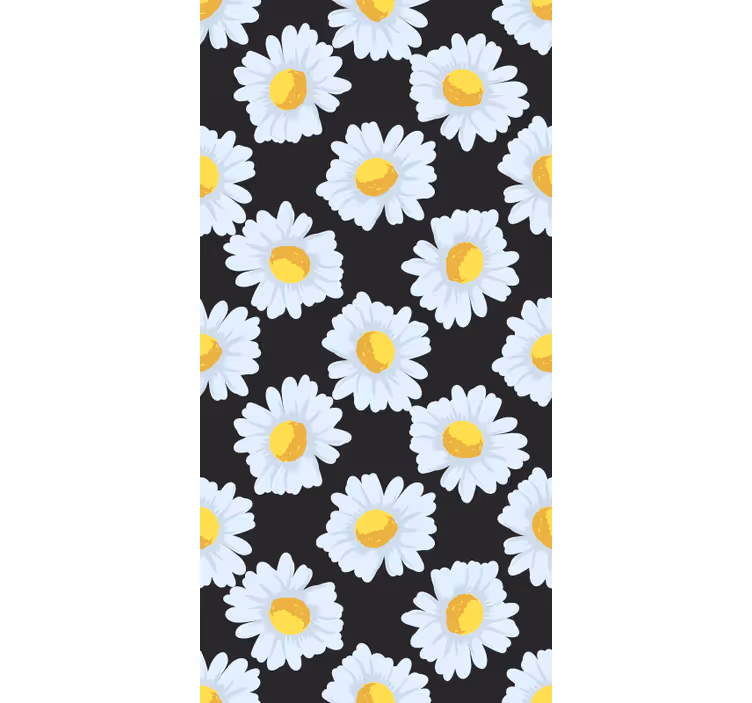 Daisy Flower Theme flowers and plants roller blind - TenStickers