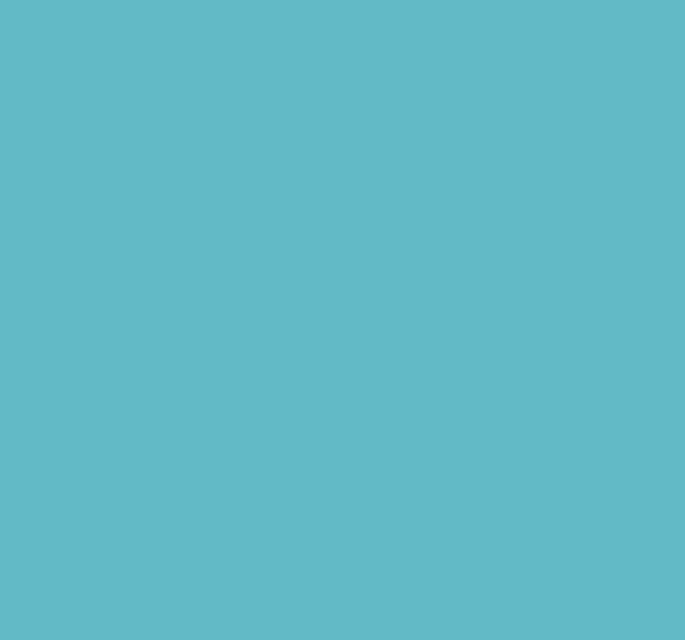 flat color Turquoise blind - TenStickers