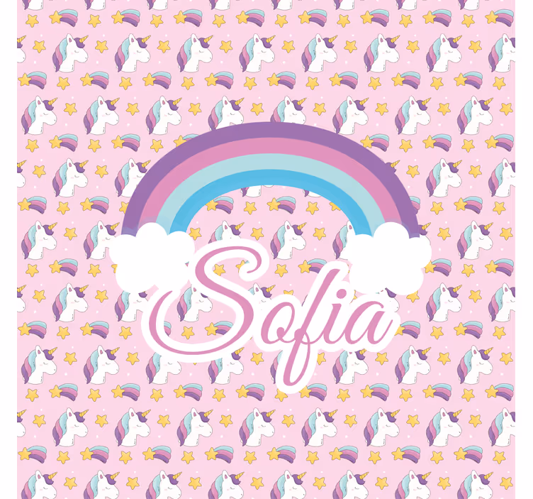 Unicorn pattern Custom printed window shade - TenStickers