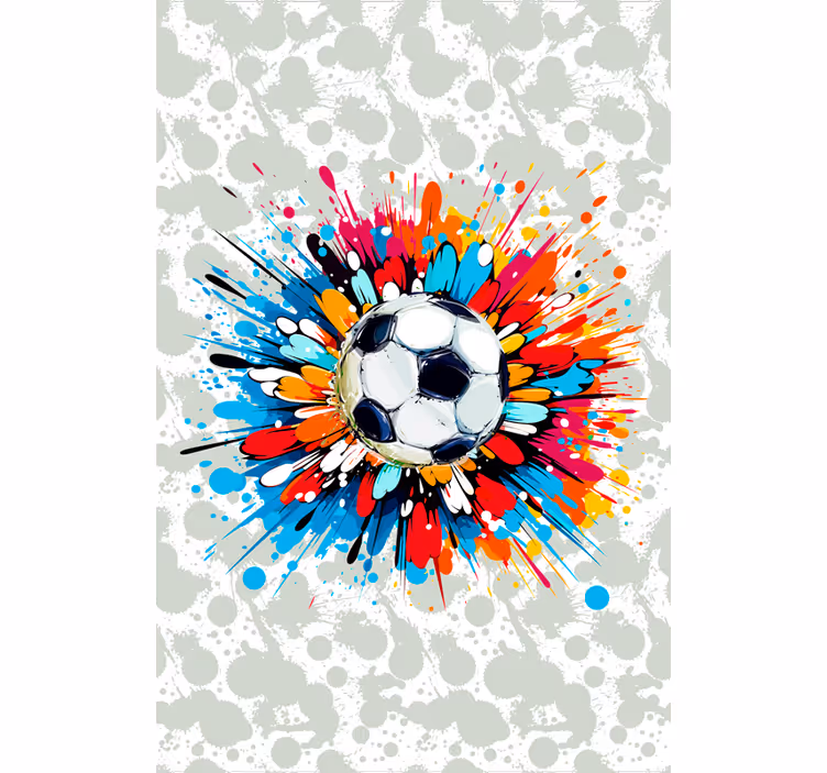 explosion soccer roller blind - TenStickers