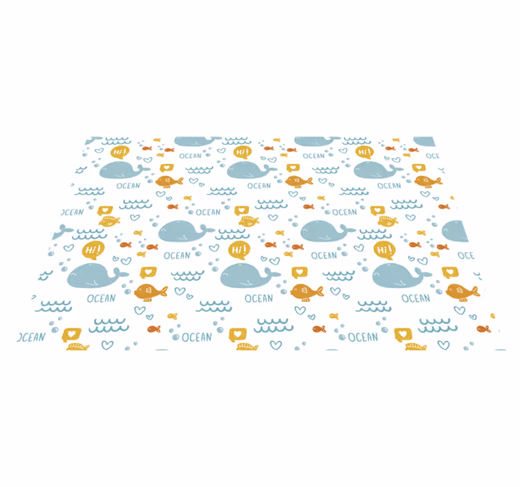 Ocean creatures children placemats - TenStickers