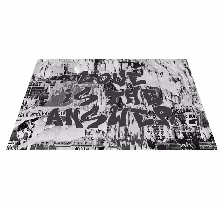 Placemat with quotes live life, love deeply - TenStickers