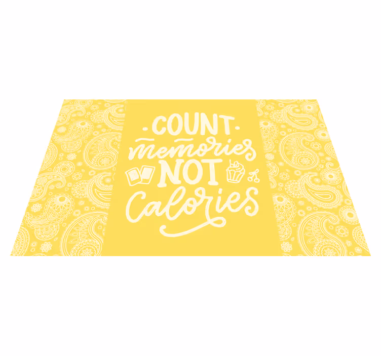Placemat with quotes count memories concept - TenStickers