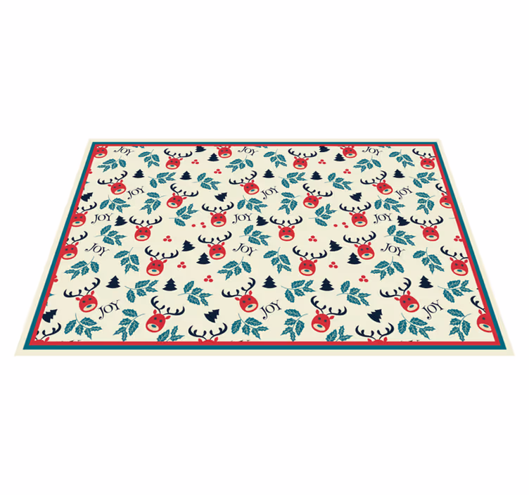 Joy and reindeer  Christmas placemats - TenStickers