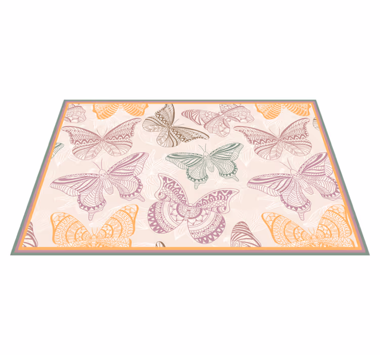 Colored butterflies butterfly placemats - TenStickers