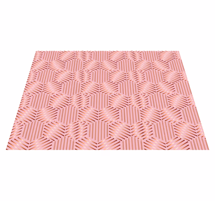 Textured placemats geometric design arrangement - TenStickers