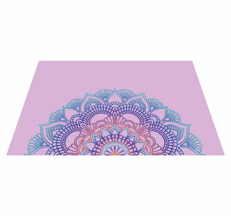 Half mandala Vinyl placemats - TenStickers