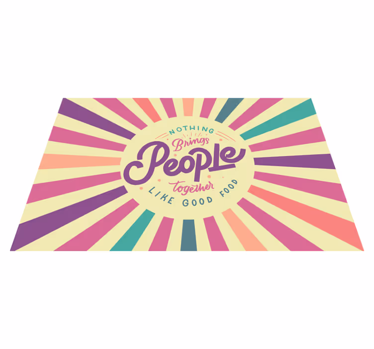 Nothing brings people together placemats with quotes - TenStickers
