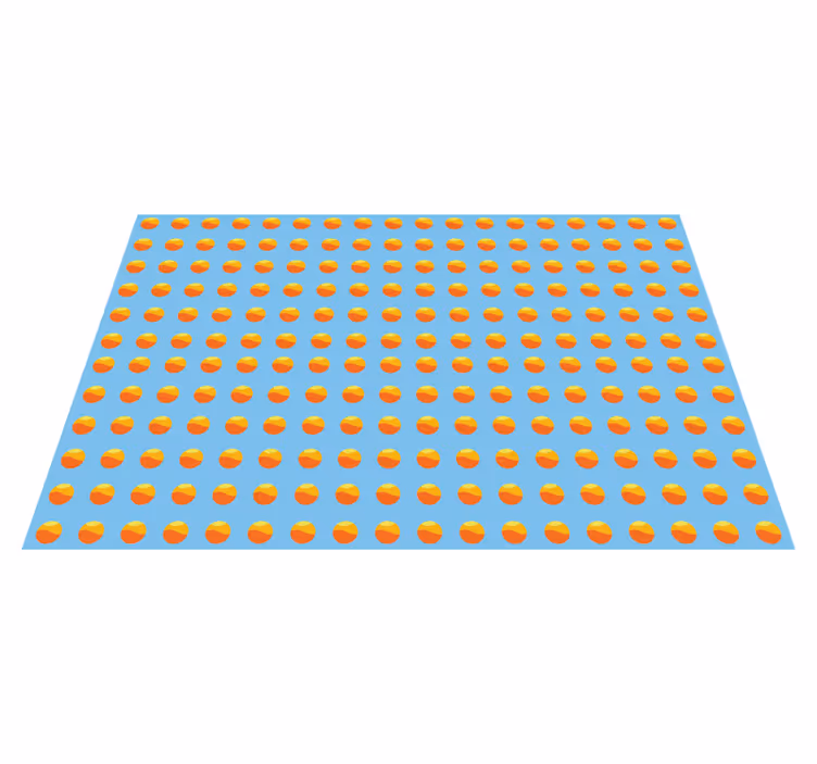 70's Sun Pattern 70's sun placemats - TenStickers