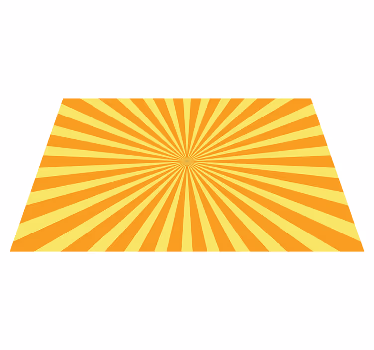 Abstract Sunset orange tones 70's sun placemats - TenStickers