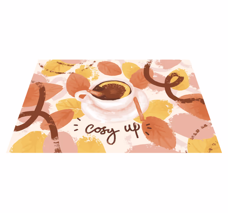 Original placemats cozy coffee cup - TenStickers