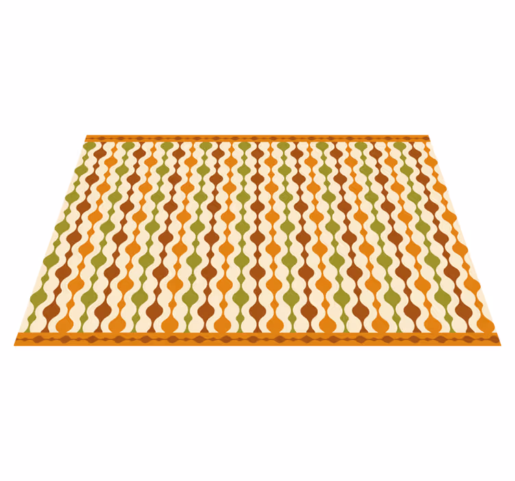 Textured placemats with curvy colorful design - TenStickers