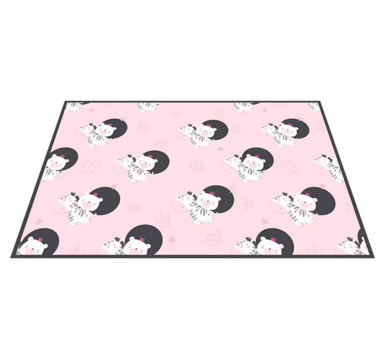 Children placemats with adorable zebra illustrations - TenStickers