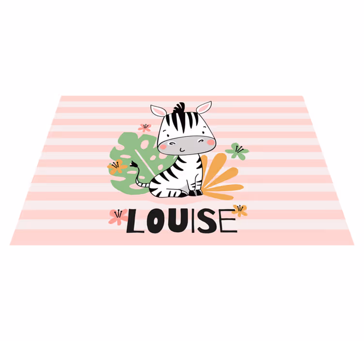 Zebra Personalised placemats - TenStickers