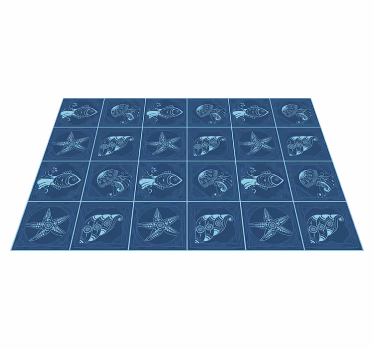 Original placemats nautical design pattern - TenStickers