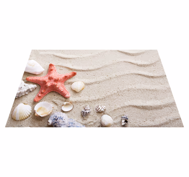 Original placemats starfish beach scene - TenStickers