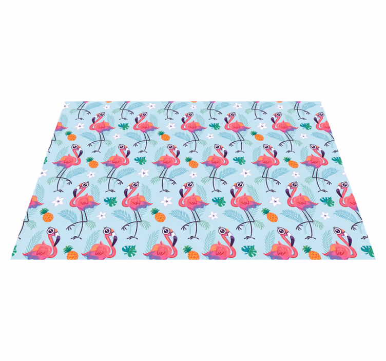 Original placemats flamingo tropical design - TenStickers