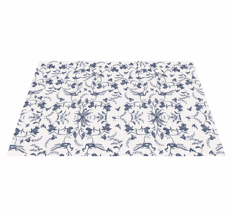 Textured placemats with elegant floral inspiration - TenStickers