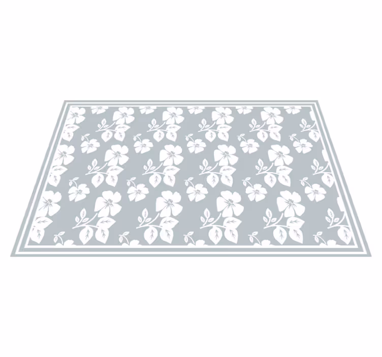 Textured placemats with floral pattern base - TenStickers