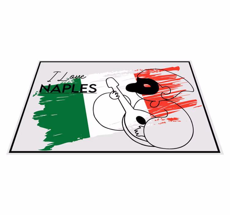 Placements with quotes i love naples design - TenStickers