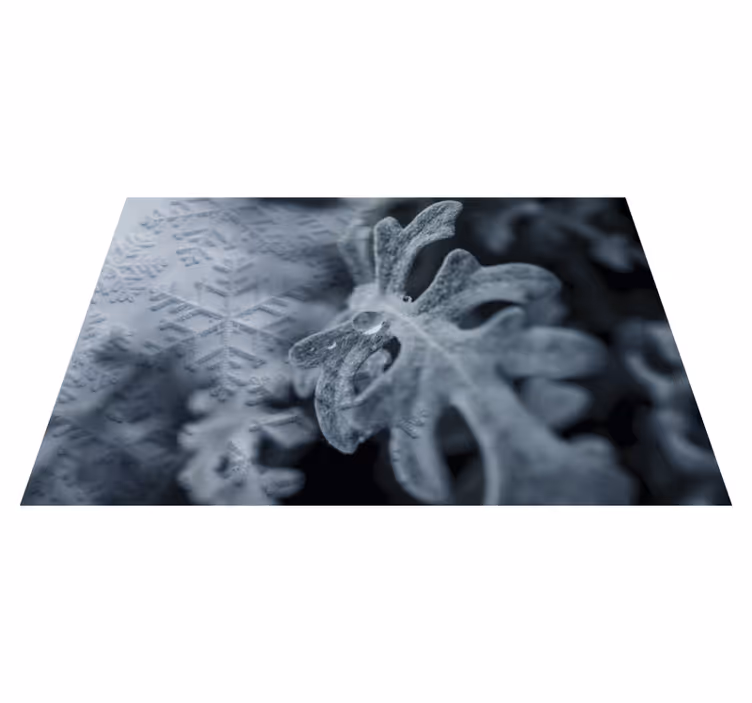 Textured placemats with elegant snowflake designs - TenStickers