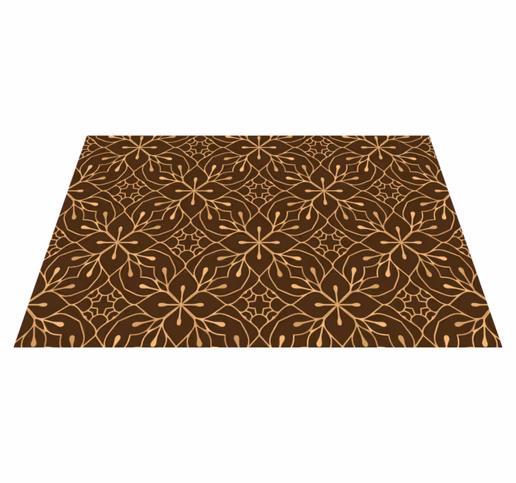 Textured placemats graceful blossom design - TenStickers
