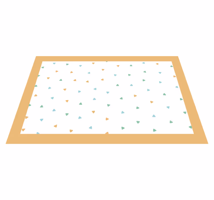 Personalisable placemats with stylish triangle design - TenStickers
