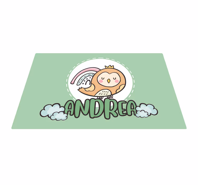 Children placemats cute owl design - TenStickers