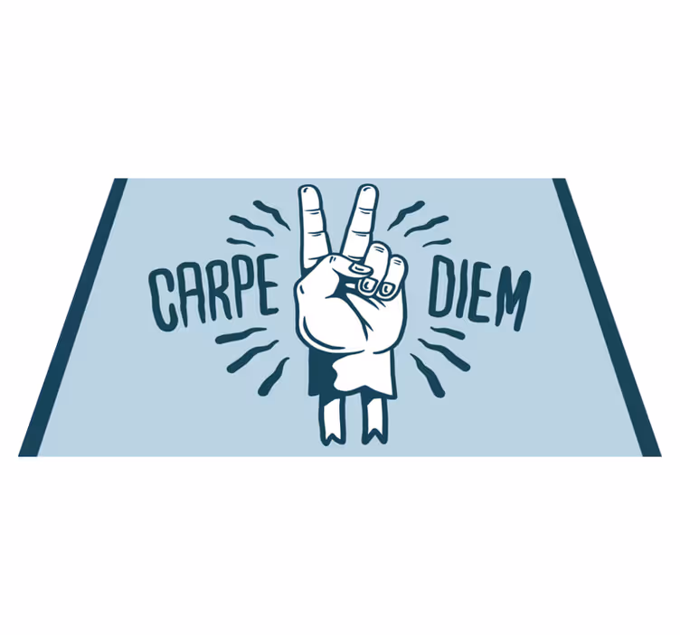 Placemat with quotes powerful hand gesture - TenStickers