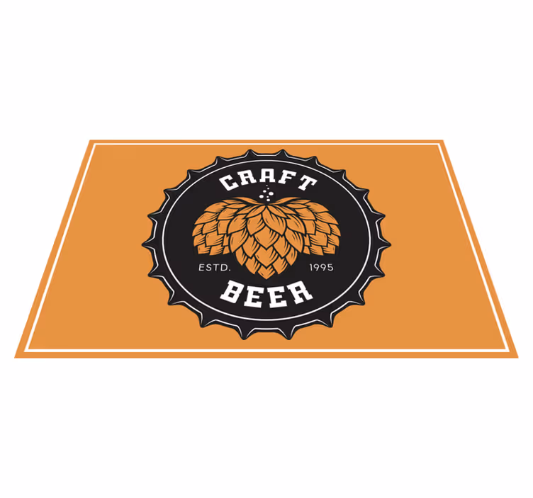 Original placemats craft beer design - TenStickers