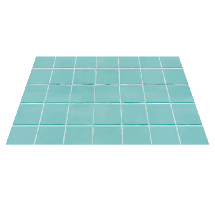 Textured placemats in turquoise tiled design - TenStickers