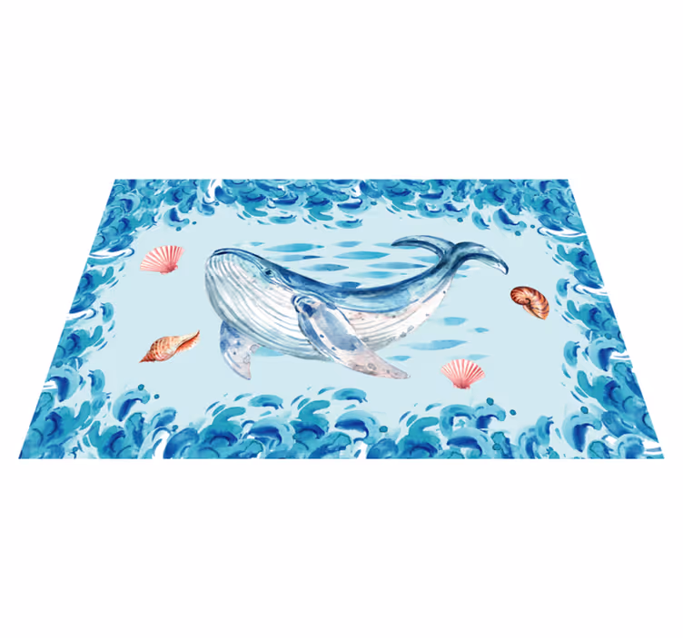 Original placemats whale ocean theme - TenStickers