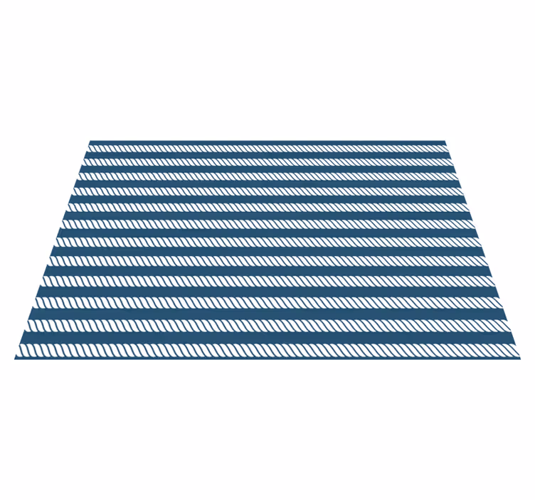 Modern placemats navy striped design - TenStickers