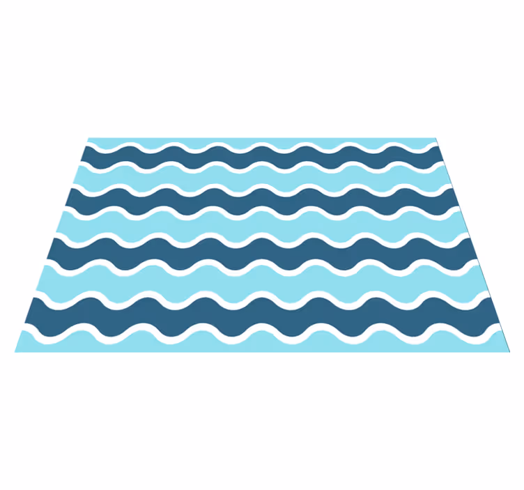 Modern placemats with wavy line design - TenStickers