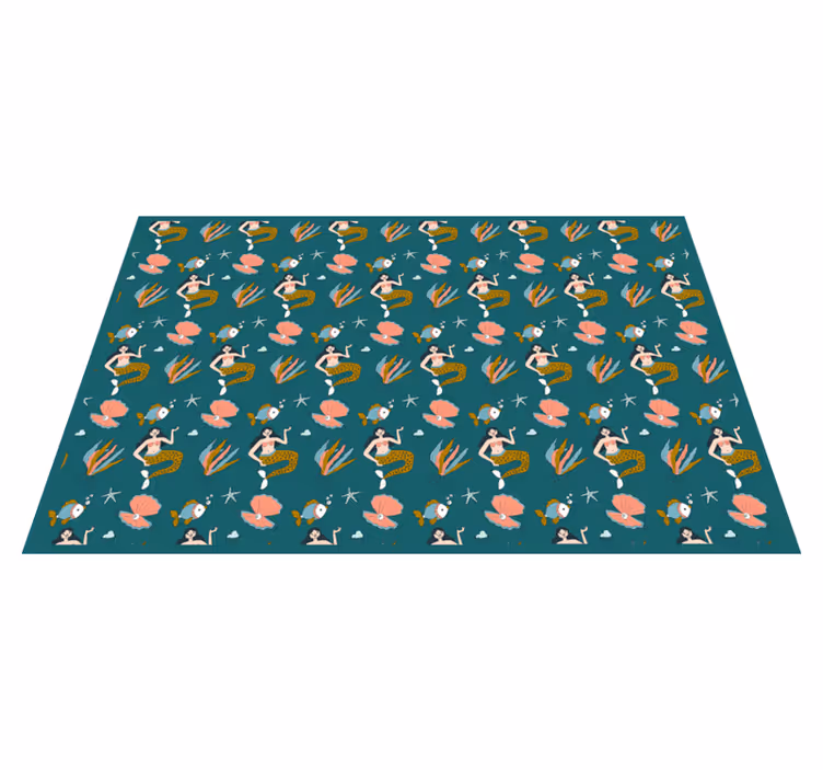 Children placemats mermaid seashell design - TenStickers