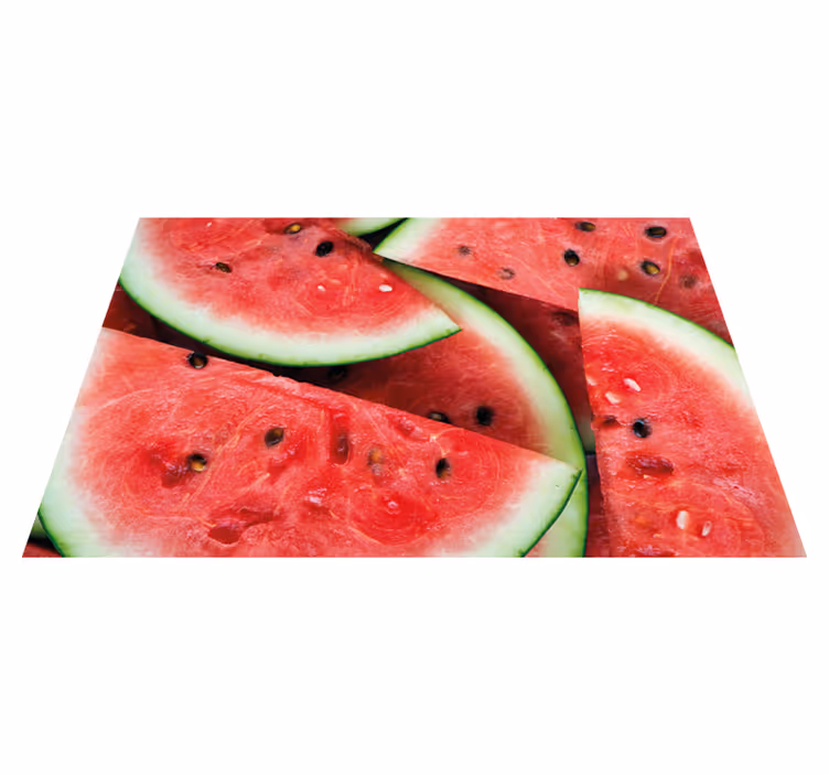 Children placemats sliced watermelon design - TenStickers