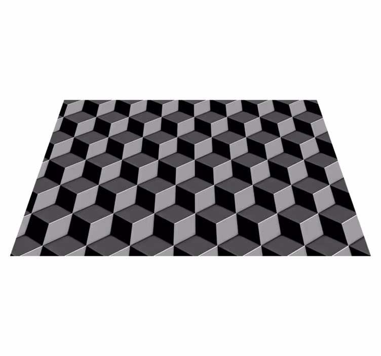 Textured placemats with geometric cube design - TenStickers
