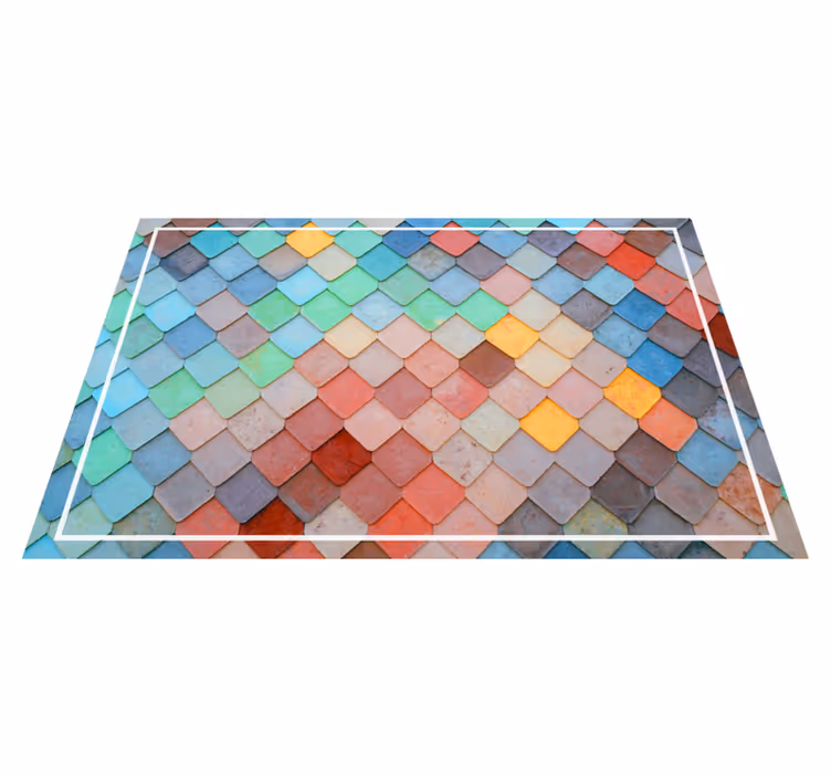 Square set theme Vinyl placemats - TenStickers
