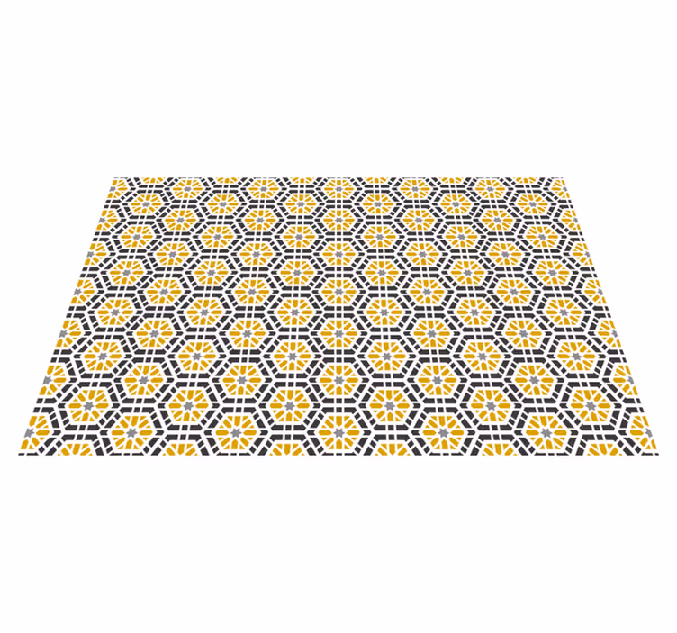 Textured placemats with geometric pattern design - TenStickers