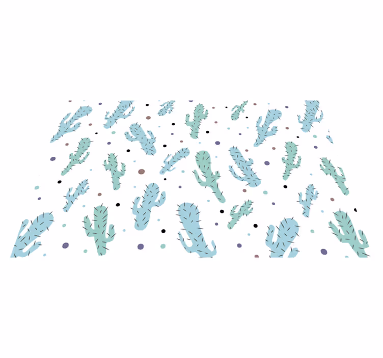 Cactus nordic pattern children placemats - TenStickers