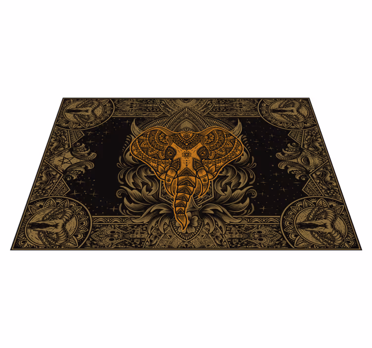 Original placemats with detailed elephant design - TenStickers