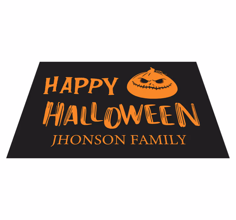 Halloween placemats halloween family wishes - TenStickers