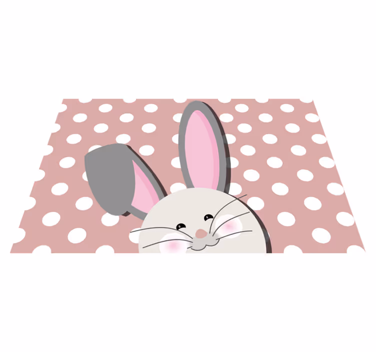 Cute rabbit children placemats - TenStickers