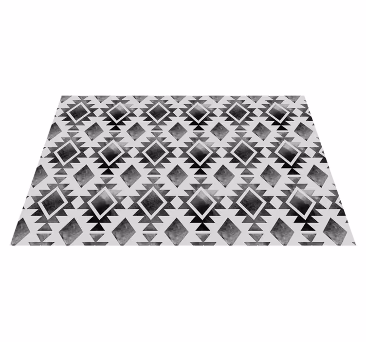 Textured placemats in geometric monochrome design - TenStickers