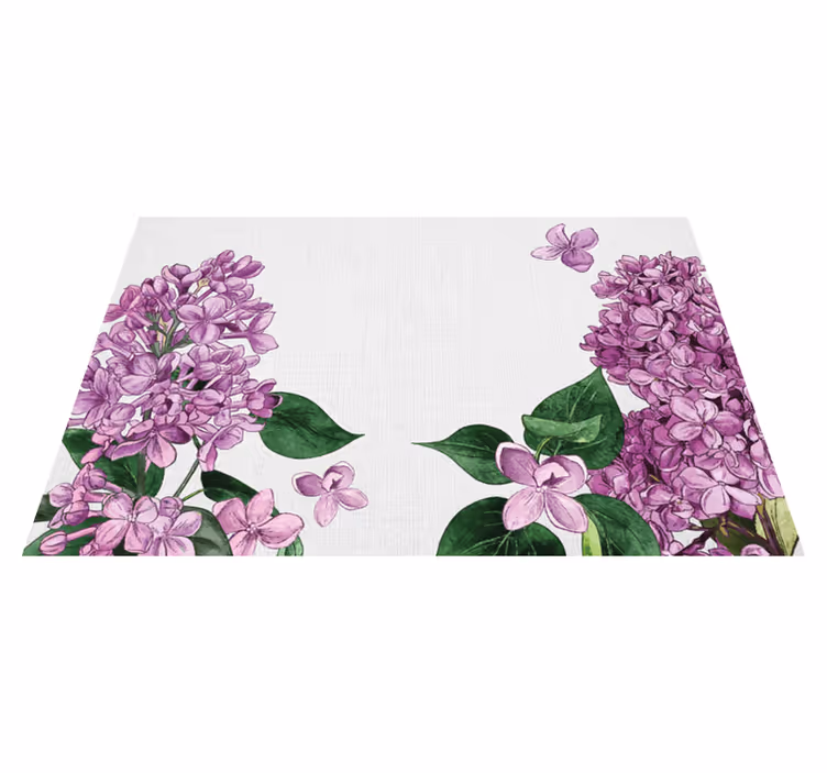 Original placemats lilac floral design - TenStickers