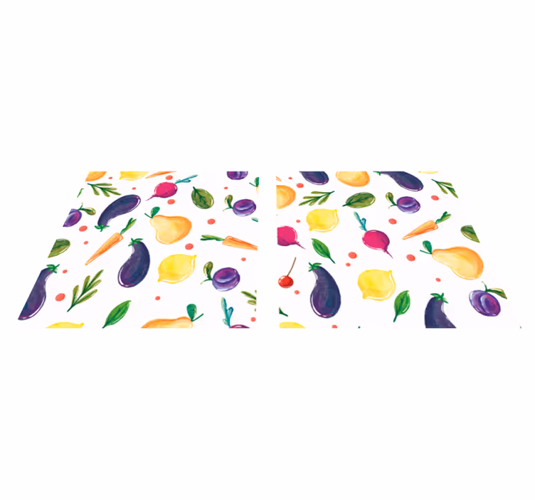 Food concept with watercolor home placemats - TenStickers