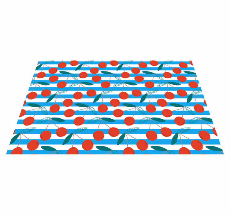 Original placemats cherry pattern design - TenStickers