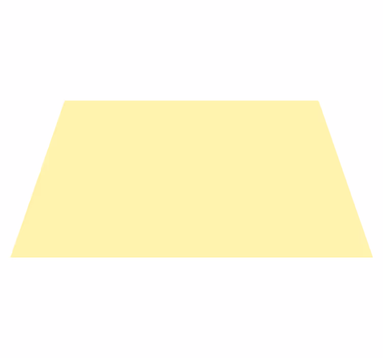 Simple yellow Vinyl placemats - TenStickers