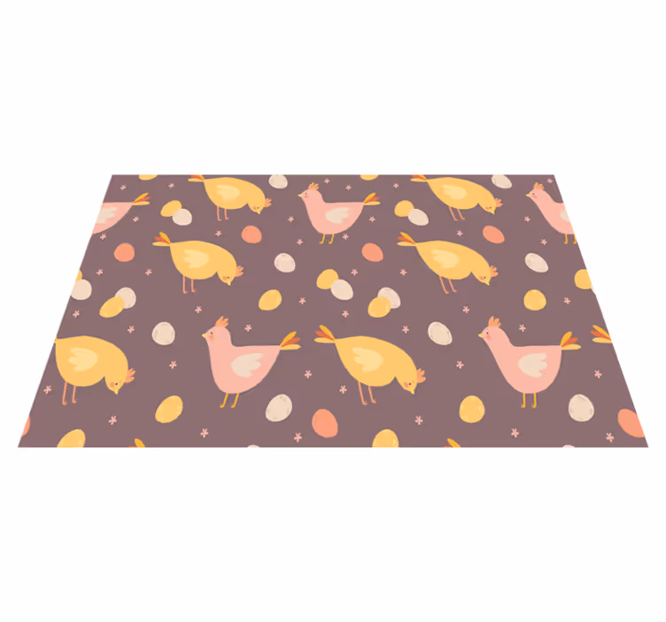 Children placemats charming bird design - TenStickers
