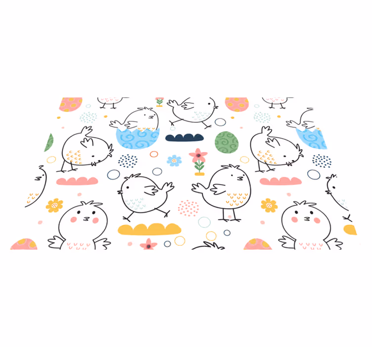 Children placemats cute bird designs - TenStickers